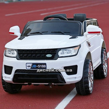 Детский электромобиль M 2775 EBLR-1 Land Rover, кожаное сиденье, белый